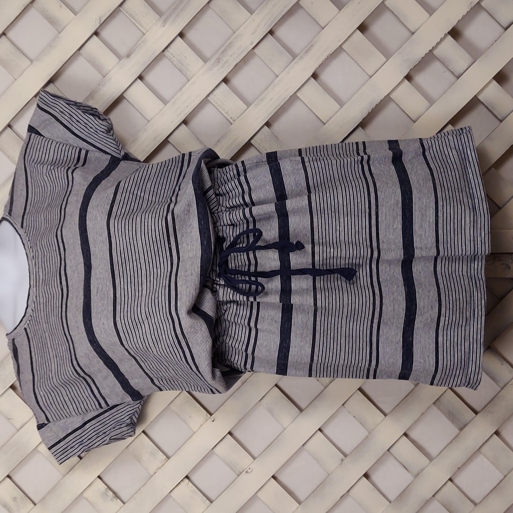 Old Navy Short Sleeve Knit Mini Dress w/Drawstring Waist in Size Large